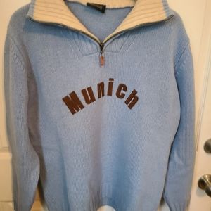 (2010) LODEN-FREY Men's Heavy Quarter Zip Sweater, Size: Medium (Munich Germany)